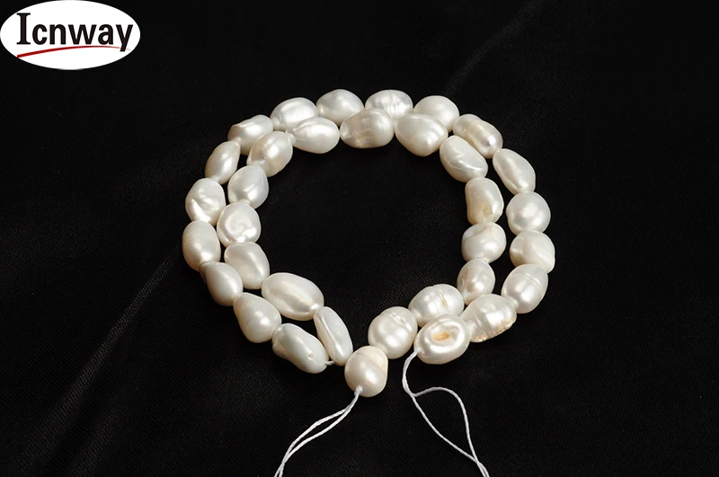 Natural reborn keshi Pearl white 8-10mm Baroque For Jewelry Making 15inches DIY necklace bracelet earring FreeShipping Wholesale | Украшения