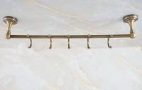 wall mounted vintage retro antique brass bathroom single towel bar towel rail holder with hooks bathroom accessory mba722