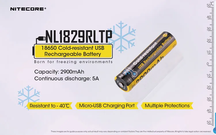 Топ продаж NITECORE встроенный USB порт зарядки NL1826R NL1834R NL1835R высокая производительность 18650 Защищенный Литий-ионный аккумулятор