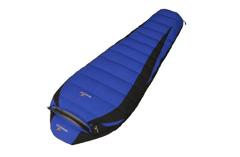 WINGACE 320T нейлоновый наружный спальный мешок для кемпинга, 600 г, 1000 г, сверхлегкий спальный мешок на утином пуху, спальный мешок для взрослых мам, можно соединять