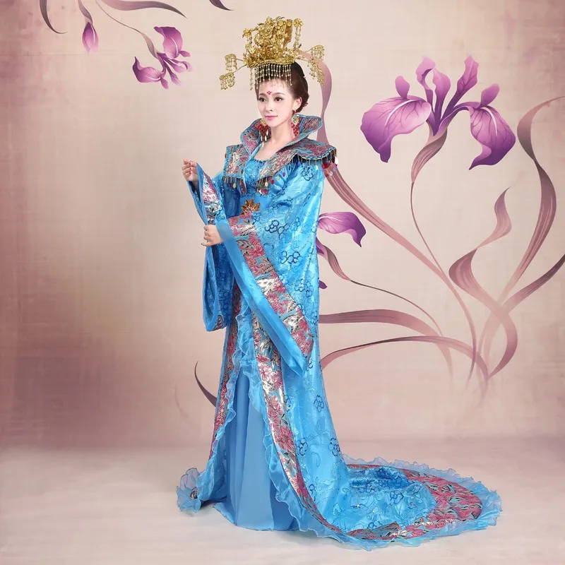 New Brand Designer traditional hanfu female Clothing Chinese ancient queen costume princess big Tailed dramaturgic Dress | Тематическая