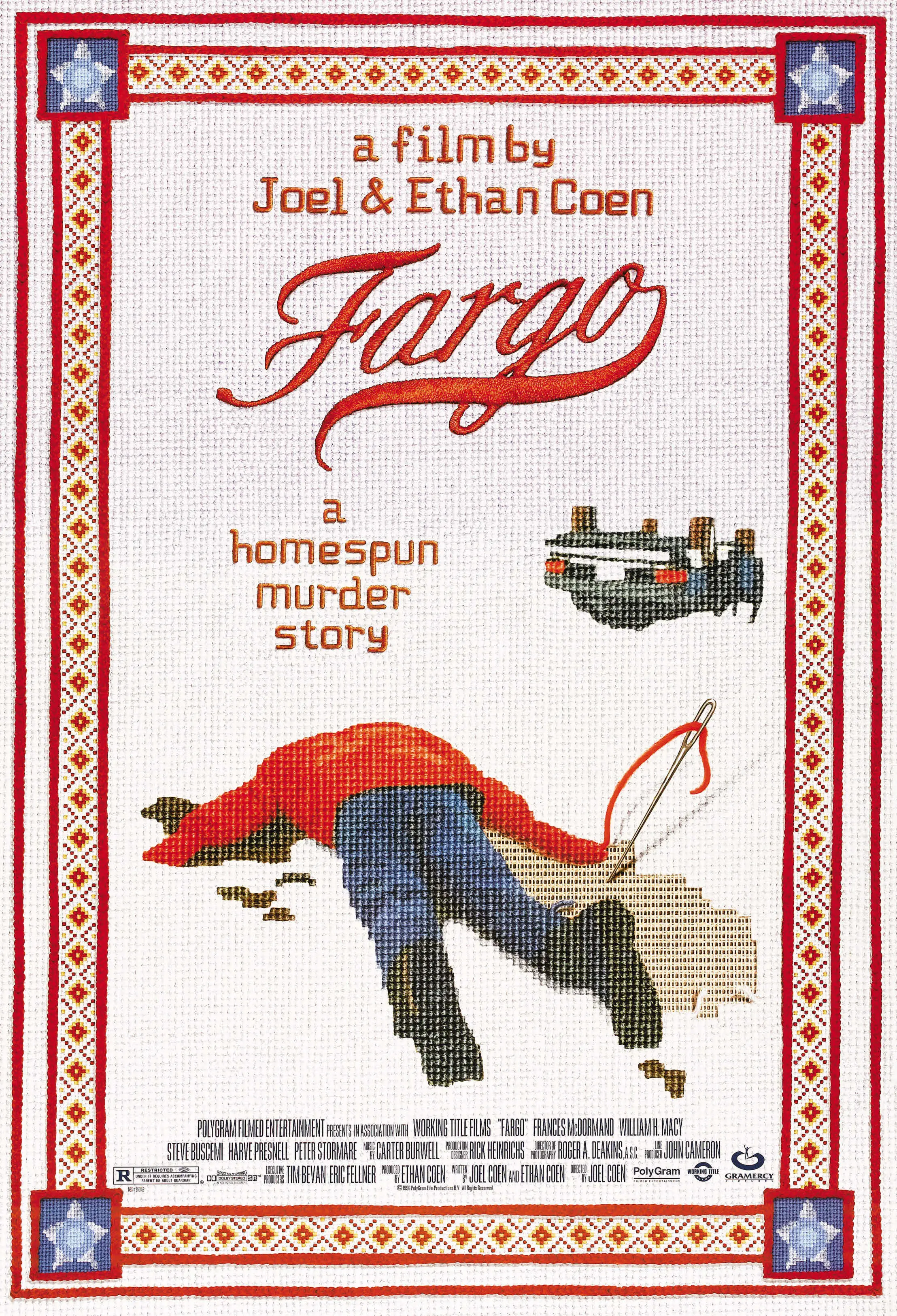 Минимализм Fargo 1996 американская кинопленка красивый ретро ВИНТАЖНЫЙ ПЛАКАТ холст