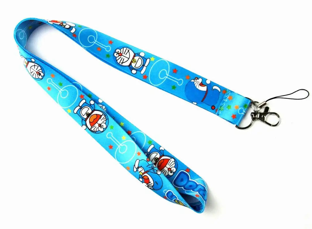 10 шт. брелок Doraemon key lanyards id badge holder брелоки ремешок для фото Бесплатная