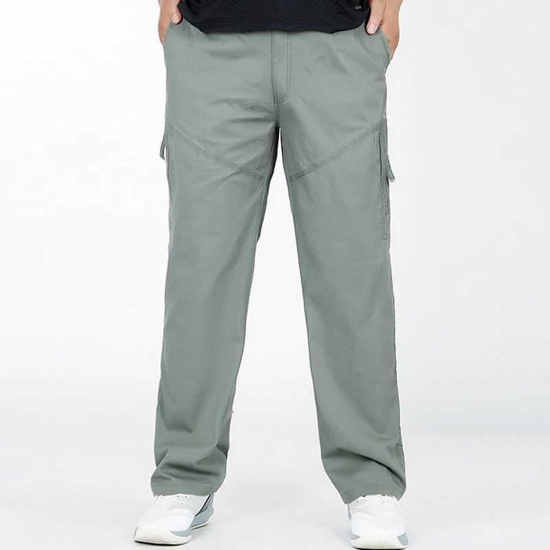 2019 Повседневная Мужская Уличная карман большой карго штаны мужские брюки