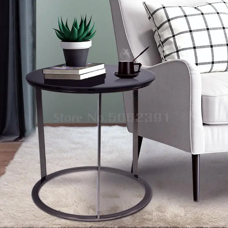 Современный простой удобный маленький чайный столик из нержавеющей стали для