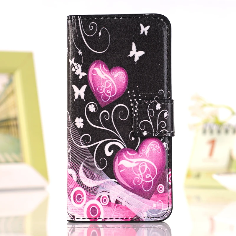 

for Samsung Galaxy s3 s4 s5 mini s6 s7 edge plus s7562 s7390 note 3 4 5 pu leather phone case Butterfly Fly Flower painted flip