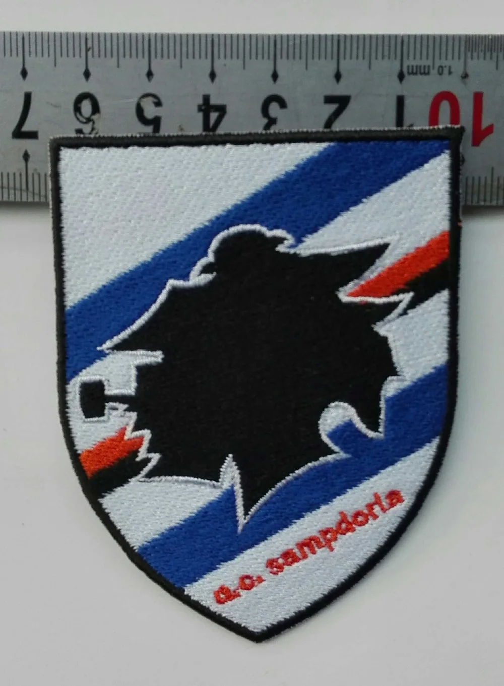 2 шт./лот Футбол fussball клубная команда Sampdoria Логотип Железо на патч Aufnaeher аппликация Buegelbild вышитые Новые