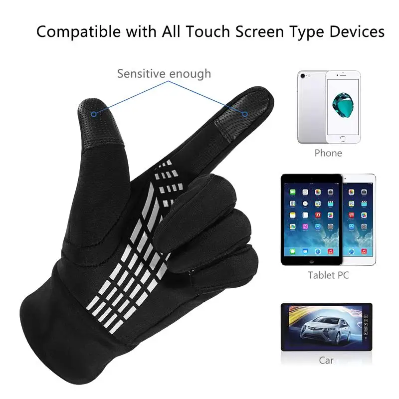 WINOMO спортивные перчатки полный палец Сенсорный экран Перчатки для фитнеса