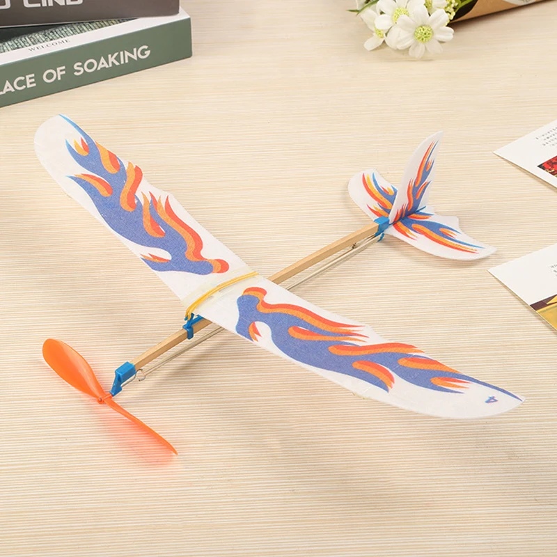 Маленький Thunderbird Резиновая лента силовой самолет планер р/у модель ручной работы DIY детские развивающие игрушки студенческий научный подарок