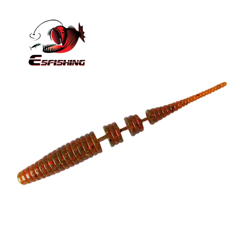 KESFISHING приманки для рыбной ловли мягкие черви Polaris 95 мм 2 9 г 6 шт. карпа в соленой