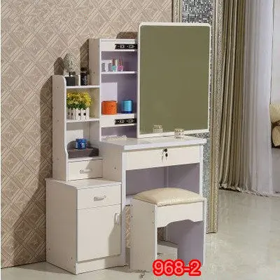 Модный туалетный столик для спальни с мини шкафом и подвижным зеркалом|bedroom