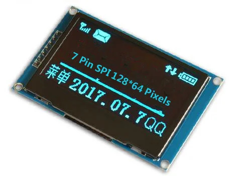 Модуль OLED дисплея 2 42 дюйма белый синий желтый зеленый 128x64 4 проводной интерфейс SPI