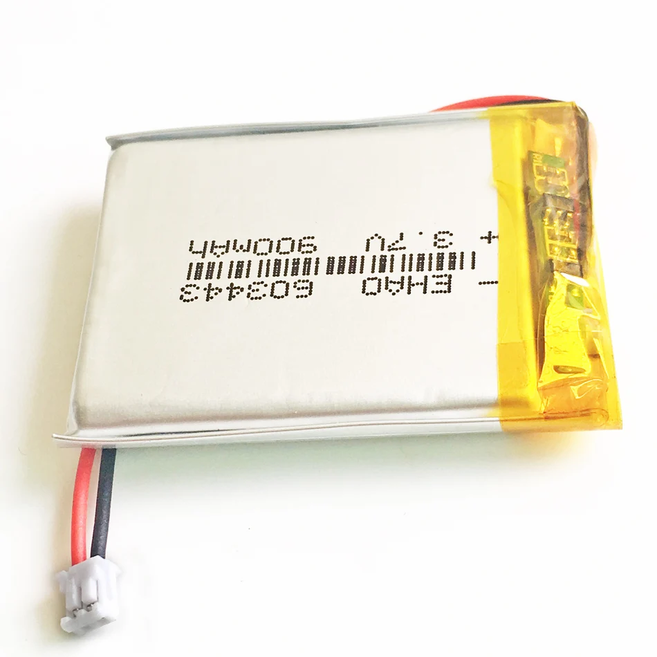 603443 JST ZH 1 5 мм 2 pin 3 7 В 900 мАч литий-полимерная аккумуляторная батарея для MP3 GPS