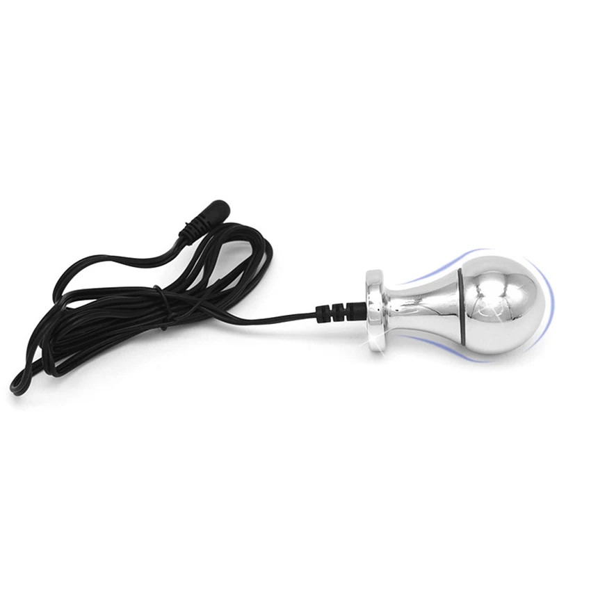 Stainless Steel Anal Plug Electric Butt Shock Toy Accessories Men's Prostate Massager Vaginal Couple Sex |