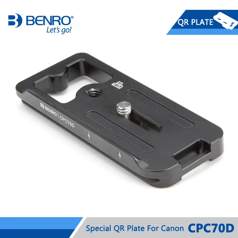 BENRO CPC70D QR пластина алюминиевая БЫСТРОРАЗЪЕМНАЯ специальная для камеры Canon 70D ARCA
