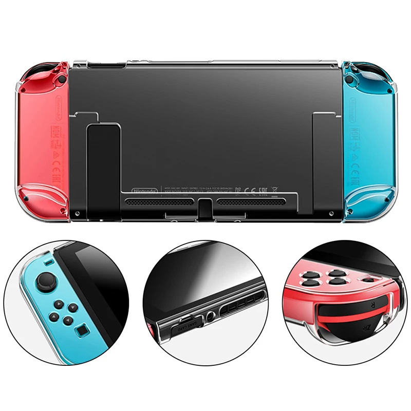 Жесткий защитный чехол из поликарбоната с крышкой подставкой для Nintendo Switch NS NX