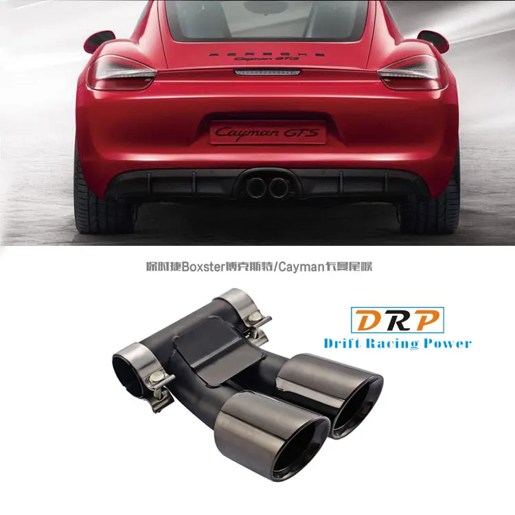 1 пара выхлопная труба из нержавеющей стали GTS для автомобиля подходит Porsche Boxster