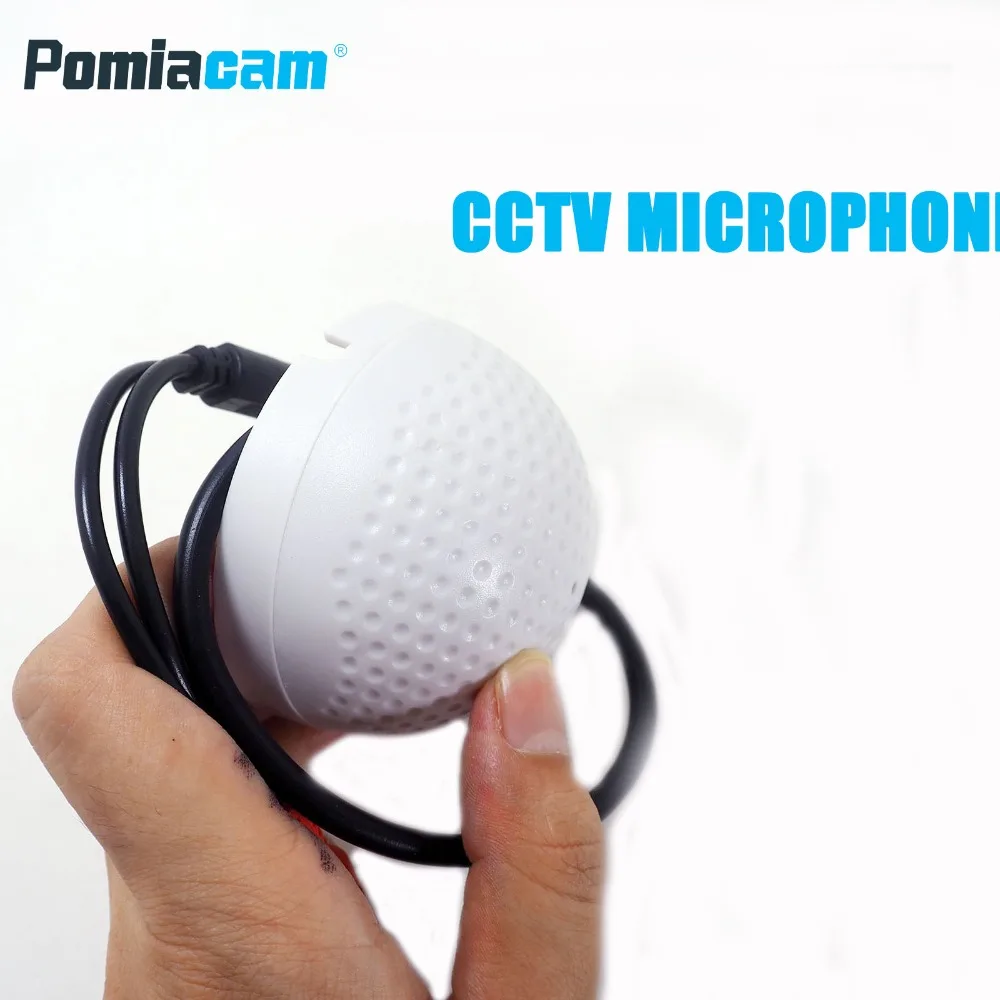 

AU10 Hot Selling CCTV Microphone Golf Shape audio Pickup Device High Sensitivity DC12V audio Monitoring sound listening device