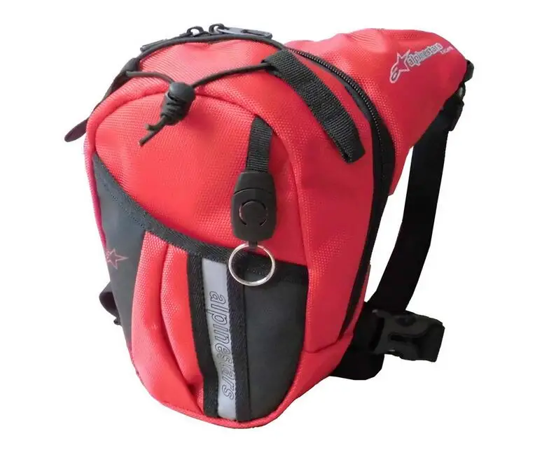 Бренд! водонепроницаемый красный цвет Падения Нога Мотоциклов Велоспорт Fanny Pack