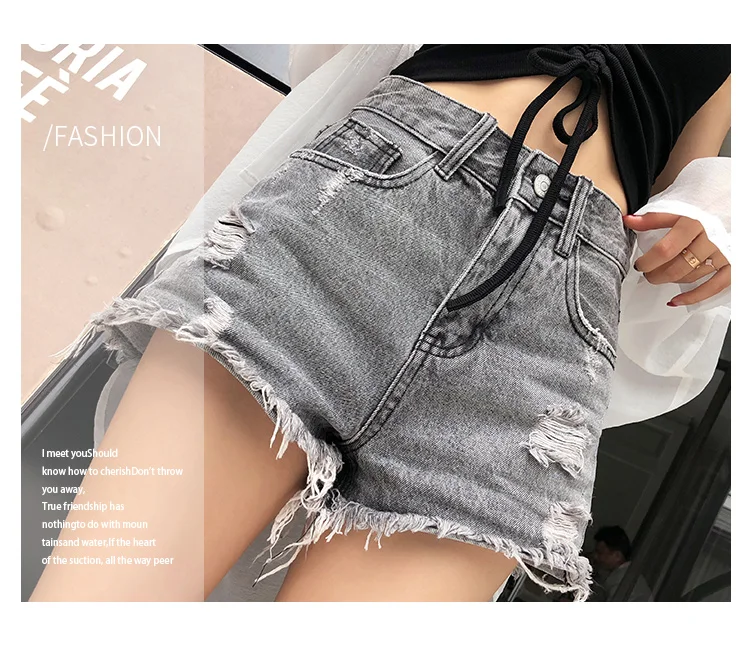 Mishow Модные джинсы женские шотры MX18B2217