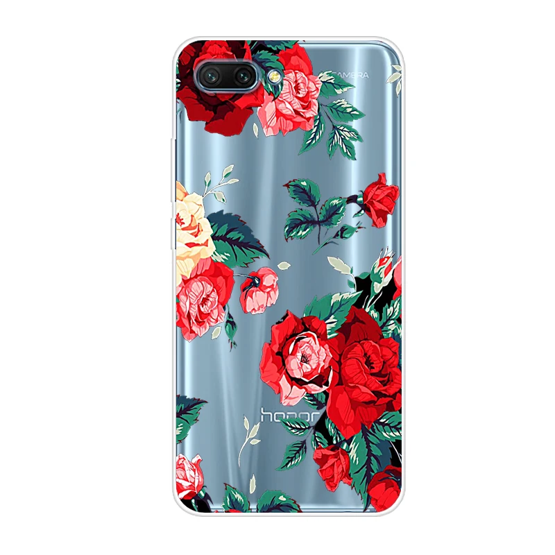 Мягкий мультяшный чехол для Huawei Honor 10 силиконовый задняя крышка телефона Honor10 Lite