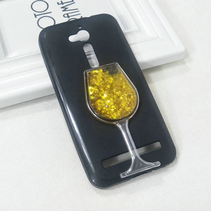 Cupcall For Asus Zenfone ZB500KL Bling Glitter Case Luxury Girl Woman Wine Glass Quicksand Sand cute Phone cover | Мобильные