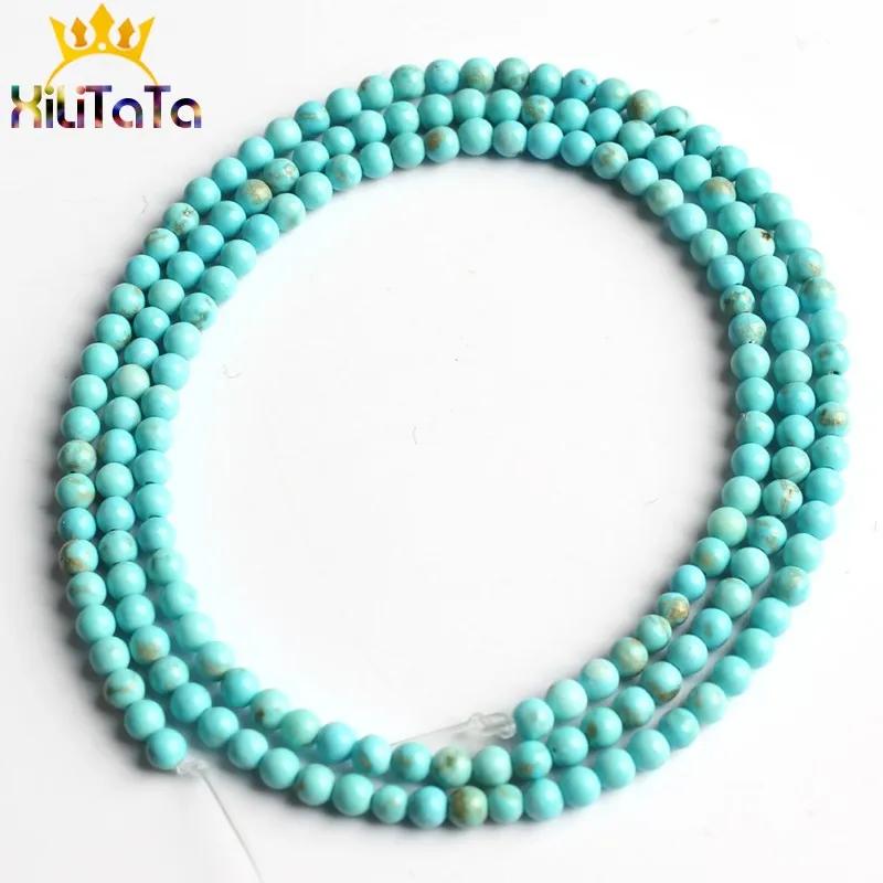 Turquoise 2-3 мм натуральный камень Агаты лабрадоритовый кварц Амазонит хрустальные бусины Круглые свободные бусины для самостоятельного изготовления ювелирных изделий Браслеты - Цвет: Turquoise