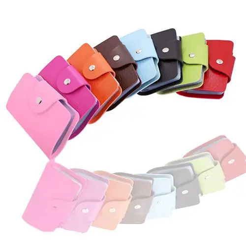 Женский Бизнес ID держатель кредитной карты Органайзер чехол для 24 карт паспорта