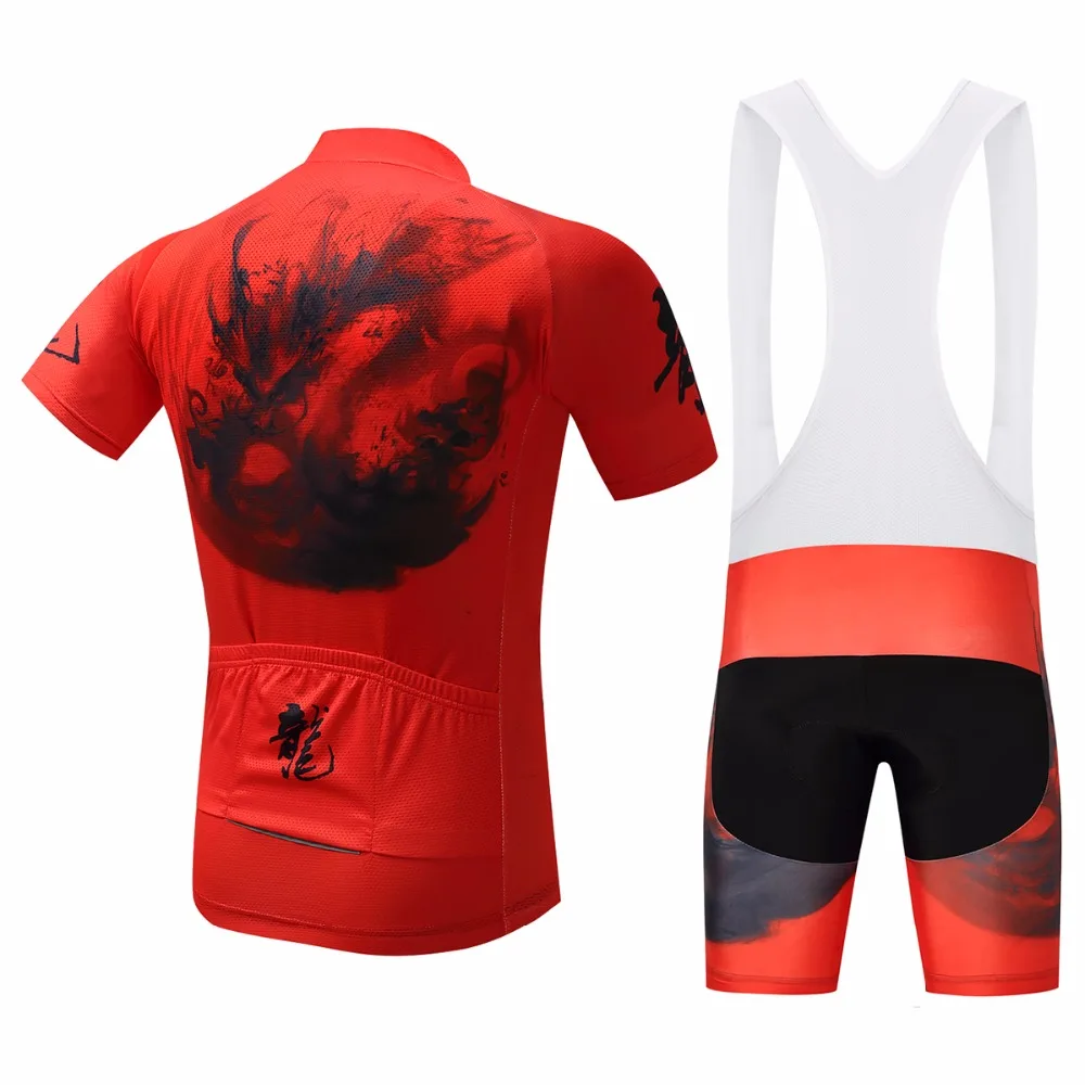 Унисекс однотонная красная китайская картина написанная чернилами короткая