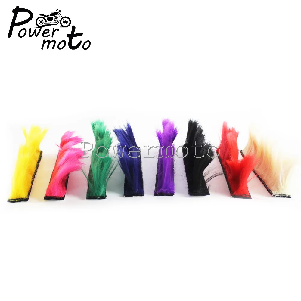 Цветной мотоциклетный шлем Mohawk в стиле панк украшение с перьями для волос