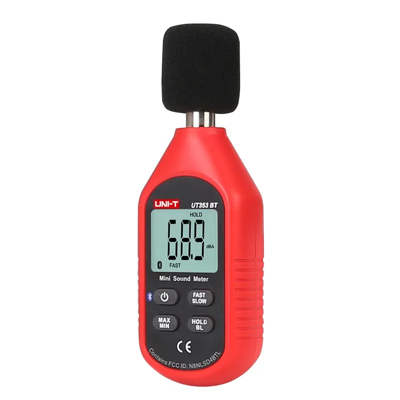 UNI T UT353BT измеритель уровня звука Bluetooth цифровой шума Тестер 30 130dB децибел