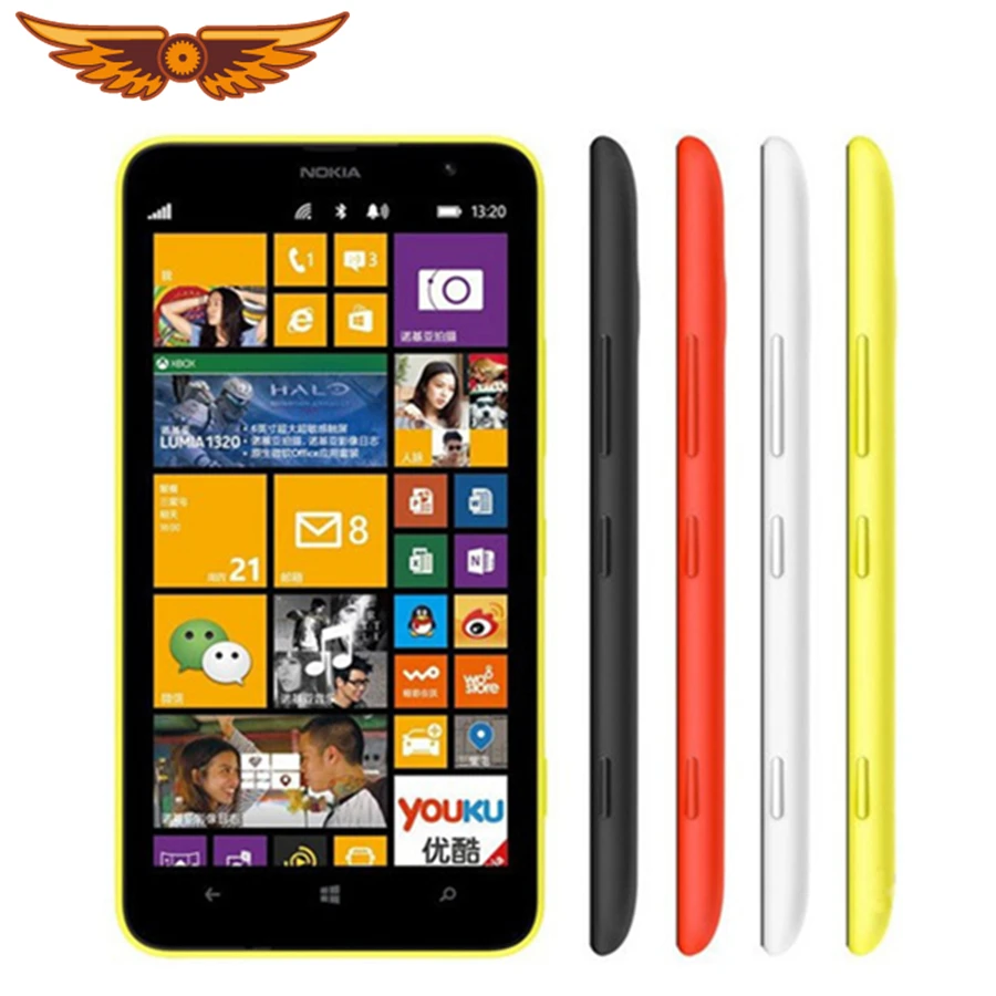 Оригинальный разблокированный Nokia Lumia 1320 5 Мп 6 0 дюйма сенсорный экран мАч 8 Гб ПЗУ