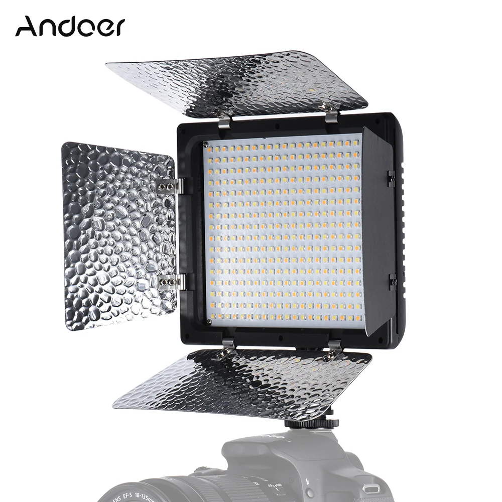 

Andoer W368-II двойная цветовая температура светодиодный светильник 3200K-6000K Регулируемая яркость фотографисветильник 368 Светодиодная светильник