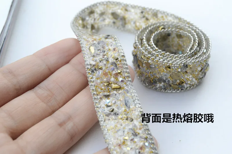 DIY Горячая Алмазная бисерная кружевная отделка винтажная сетчатая ткань кружево с блестками бисерная тесьма пришитое кружевное платье аппликация