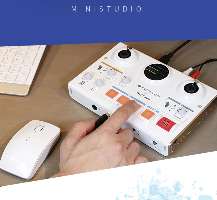 Звуковая карта TASCAM US 42 MiNiSTUDIO Creator с USB интерфейсом звуковая для сетевой записи