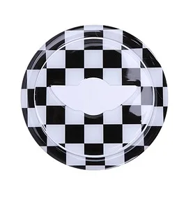 checker Для MINI COOPER R54 R55 R56 R60 R61 Clubman Countryman центр рулевого колеса 3D выделенный автомобильный стикер наклейка крышка аксессуары - Название цвета: checker