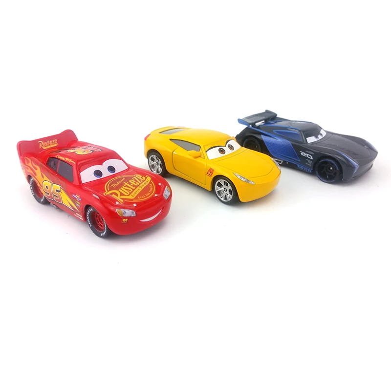 Disney Pixar Cars 3 Cruz Ramirez & Lightning McQueen Jackson Storm Metal Diecast Toy Car 1:55 Loose Brand New Бесплатная доставка|