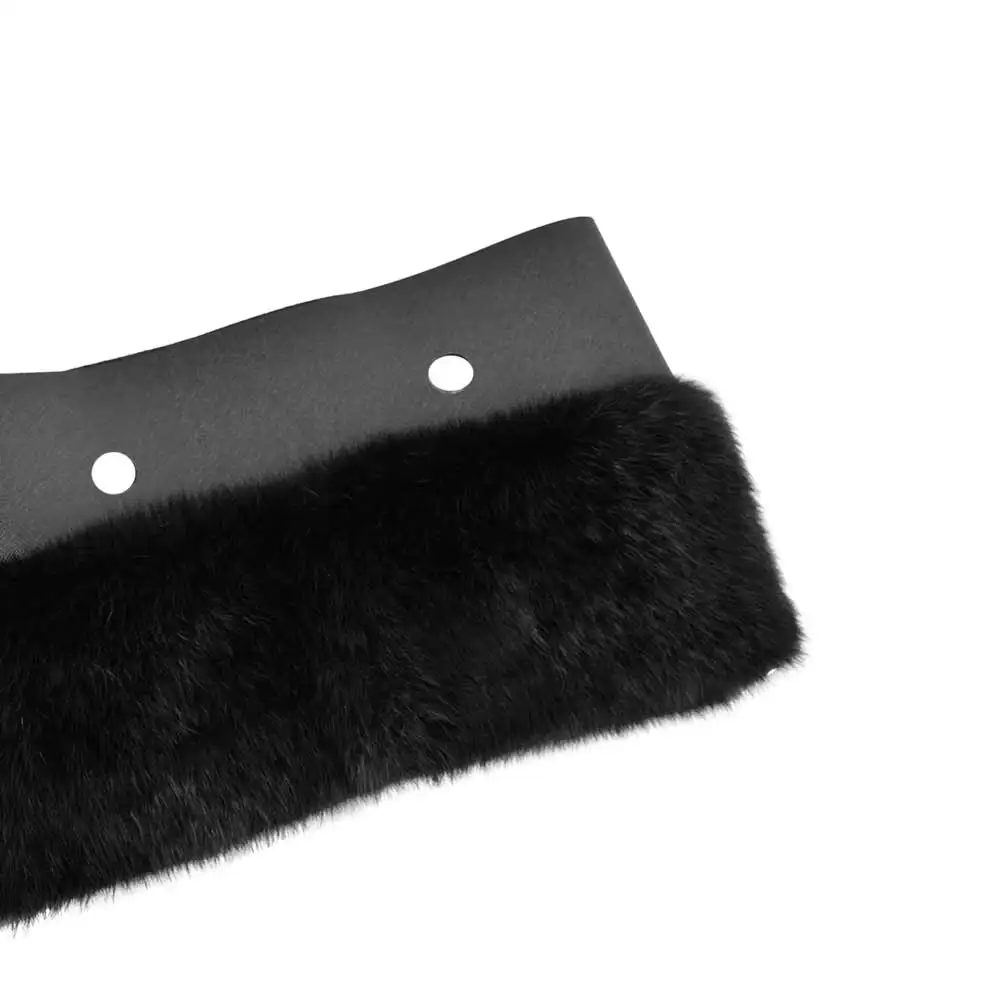 Женская сумка с кроличьим мехом huntfun плюшевая отделка для обрезки уплотнительной
