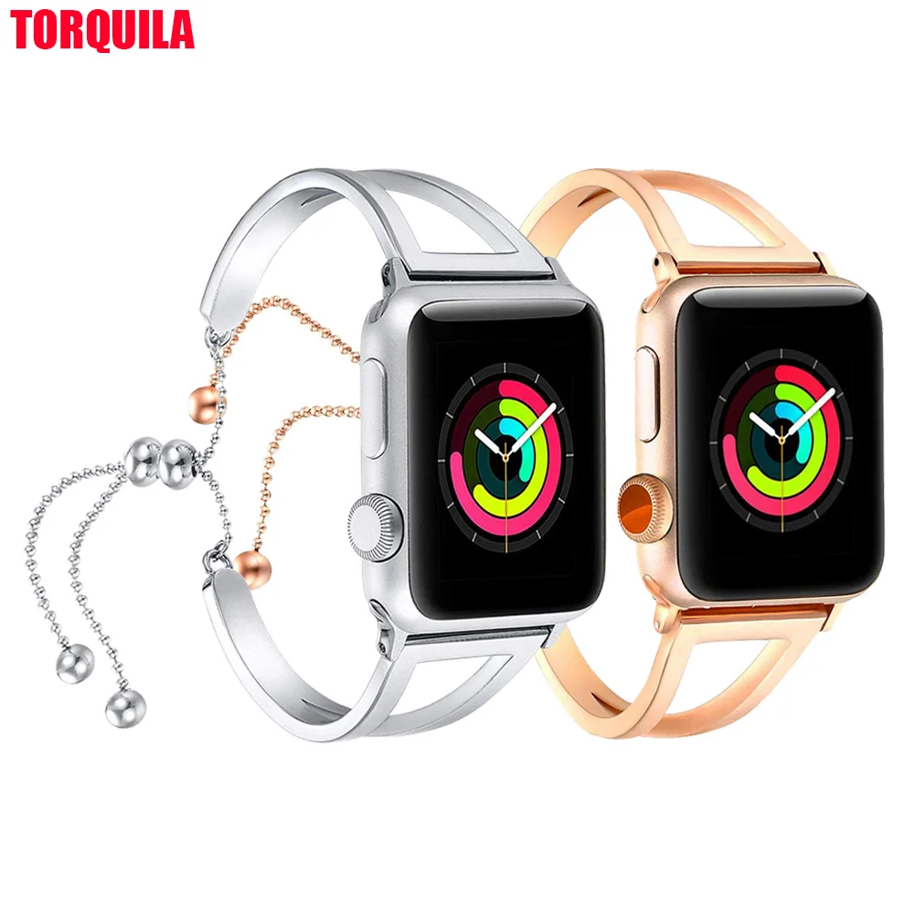 TORQUILA Нержавеющая сталь ремешок для наручных часов Apple Watch Series 4/3/2/1 38 мм/40 м