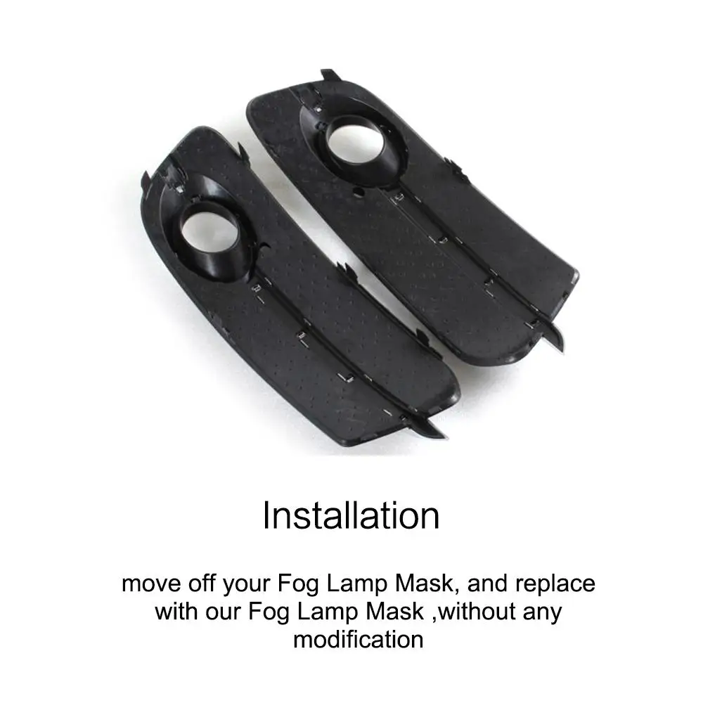 ABS Хром Передняя противотуманная маска сетка гриль автомобильные световые Чехлы