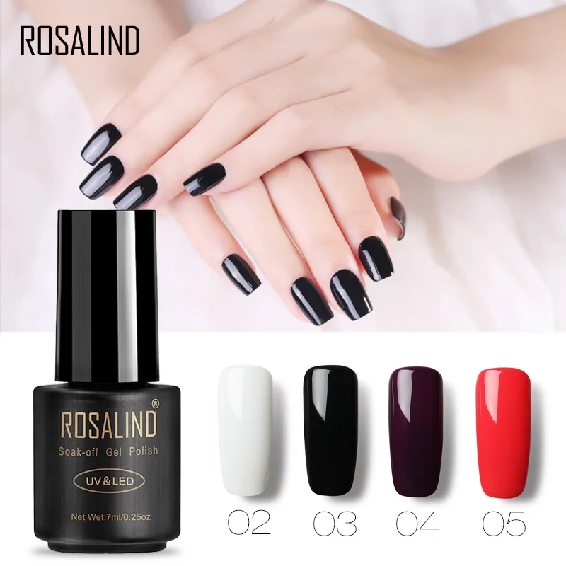Гель-лак для ногтей ROSALIND 1 УФ-лак 31-58 чистых цветов 7 мл художественный маникюрный
