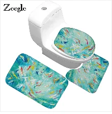 Zeegle kitchen 3 шт набор ковриков для ванной комнаты Нескользящие коврики для ванной напольный коврик для туалета пены памяти коврик для ванной комнаты ковер для ванной комнаты