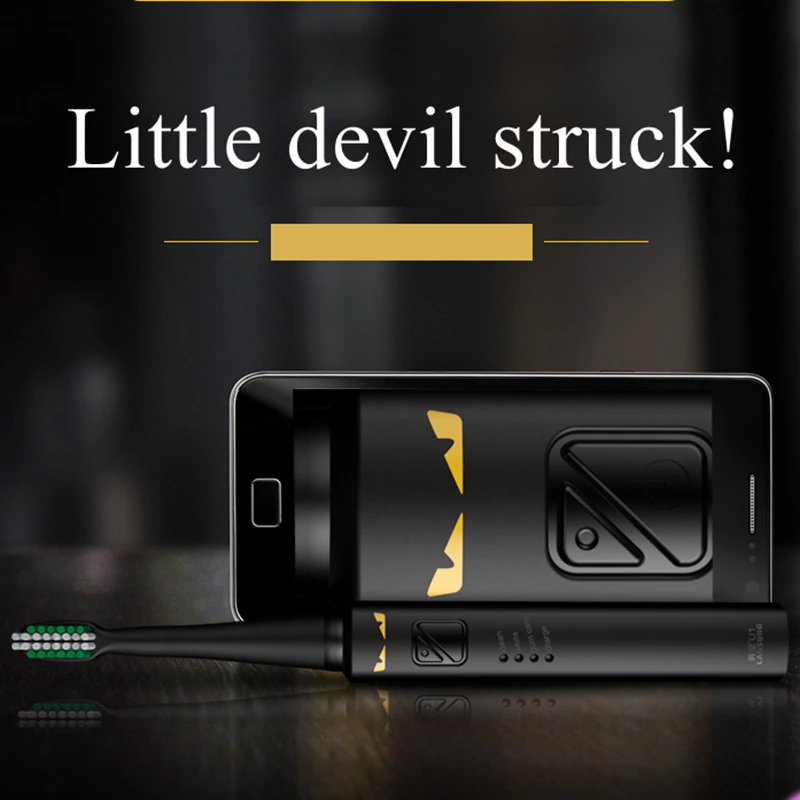 Умная звуковая электрическая зубная щетка USB перезаряжаемая Водонепроницаемая ультра звуковая автоматическая зубная щетка с таймером моющаяся 8 щеточных головок подарок