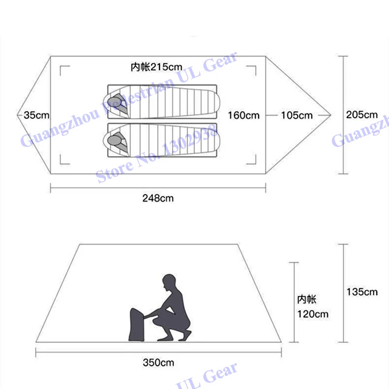 TFS высокое качество Stargazer 30D silnylon 3 Сезона Палатка для кемпинга|outdoor camping tent|camping