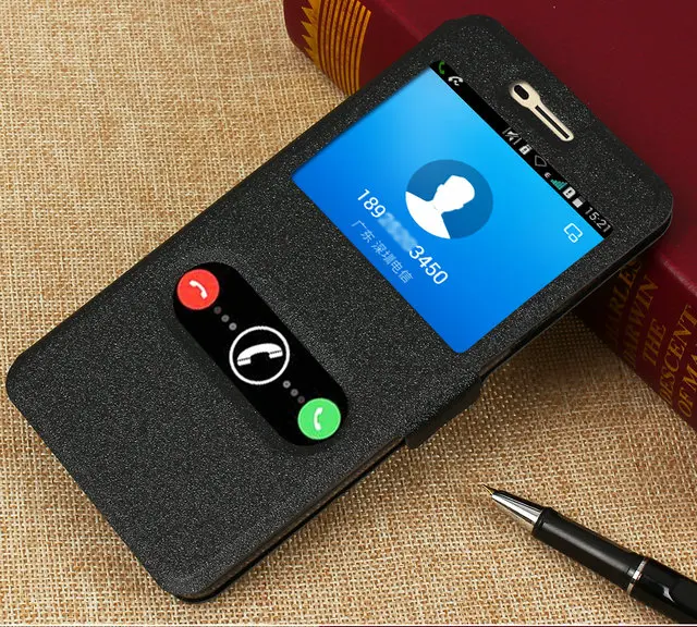 KC For Coolpad E502 New arrival ! Double window flip cover case for Modena 2/Coolpad Sky 3/5.5 inch + HQ | Мобильные телефоны и