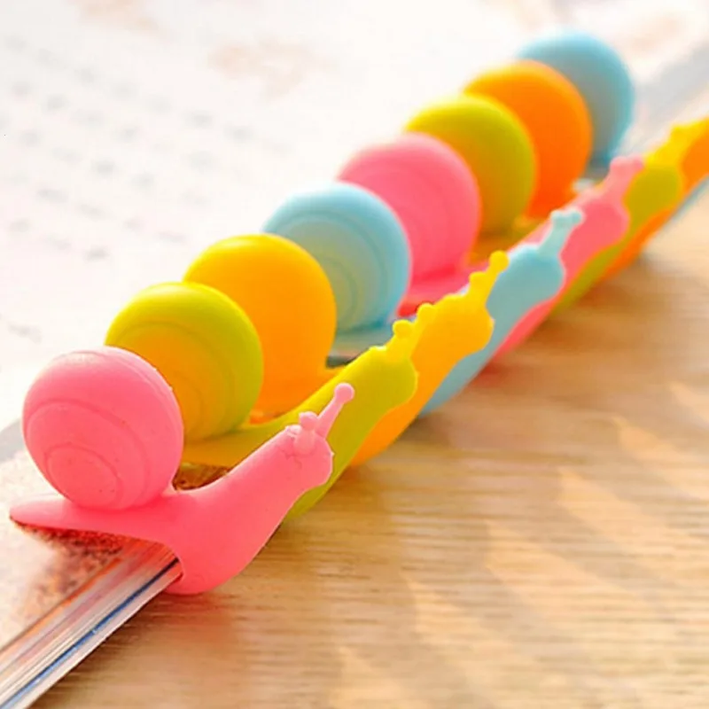 10 шт. силиконовые Симпатичные Улитка Чай клип бокал этикетки для сумка висит