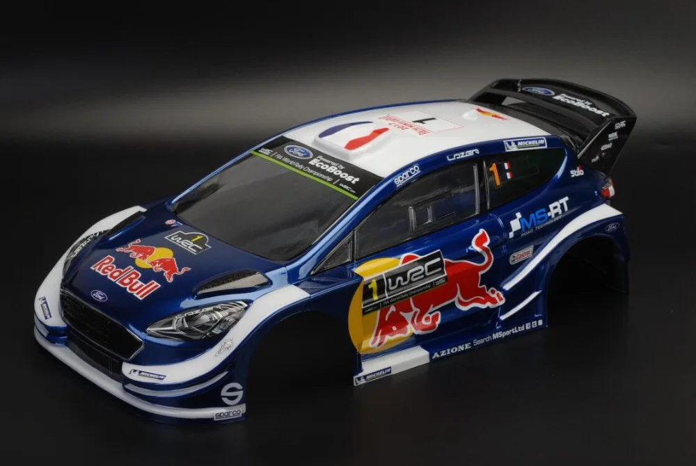 Прозрачный корпус с наклейкой для автомобиля Foord Fiesta Rally ширина 200 мм колесная база 258 мм|Детали и аксессуары| |