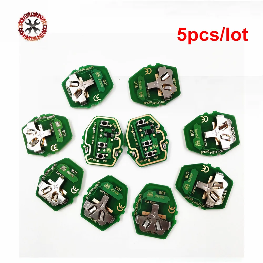 5 шт. печатная плата EWS для дистанционного управления BMW 3 кнопки 315/433 МГц с