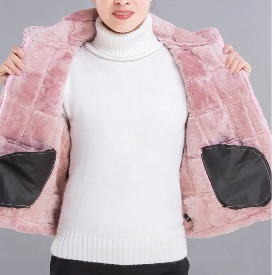 Новинка 2018 модный жилет из натуральной овечьей шерсти зимний женский теплый