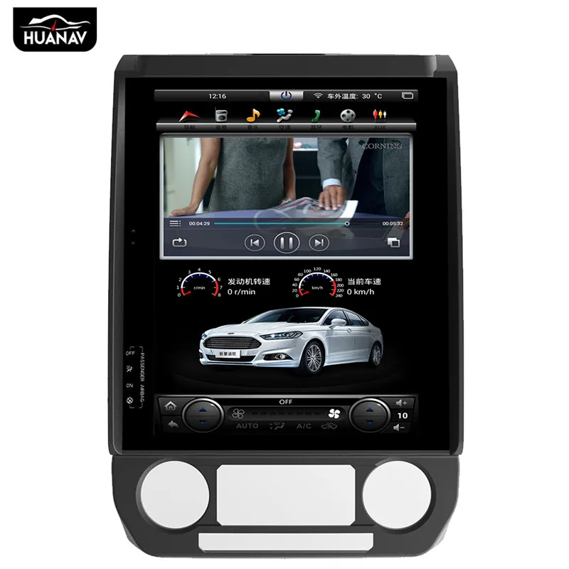 Android Tesla стиль автомобильный dvd-плеер gps навигация для Ford F150- Автомагнитола мультимедийная лента рекордер головное устройство